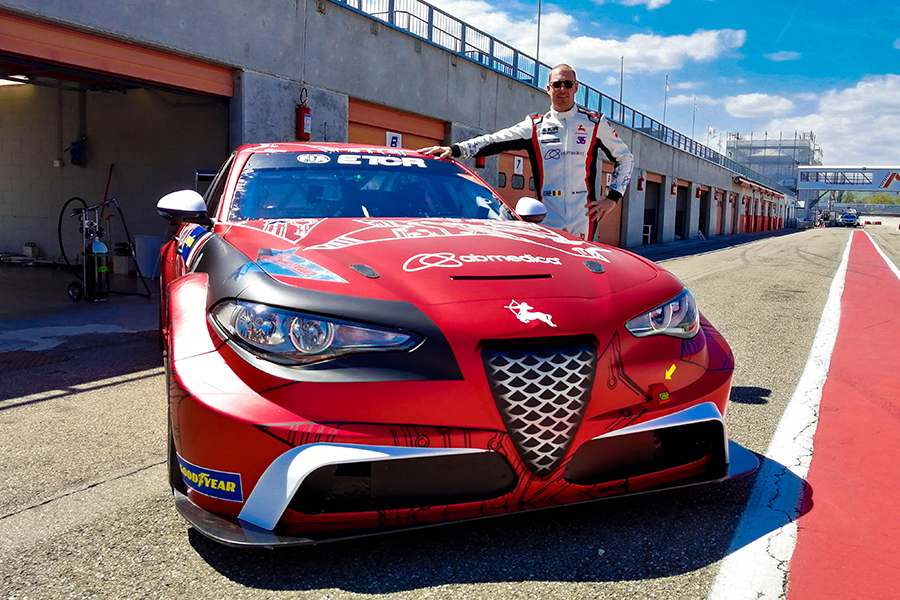 Maxime Martin is the first driver of the Romeo Ferraris Giulia ETCR
